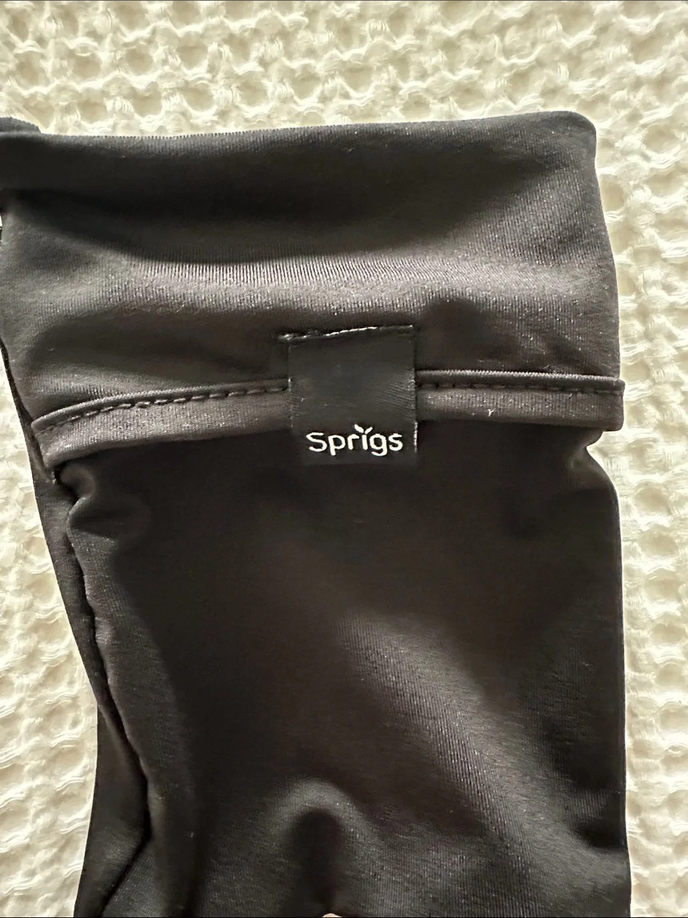 Sprigs Black Phone Wrist Wallet L/XL with Two Pockets